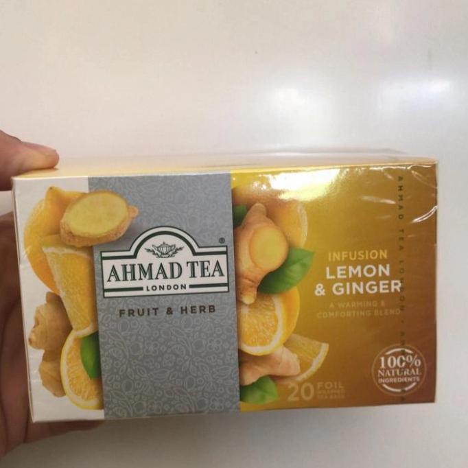 

[[BISA COD]] AHMAD TEA LEMON GINGER INFUSION 40G TEH JAHE LEMON 20 sachet TERMURAH TERJAMIN Kode 217