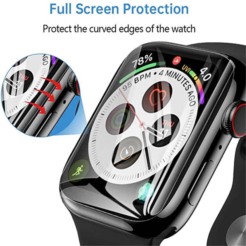 Pelindung Layar Transparan Untuk Apple Watch 7 6 Se 5 4 45mm 41mm 40mm 44mm Bukan Kaca Iwatch 3 2 1 38mm 42mm