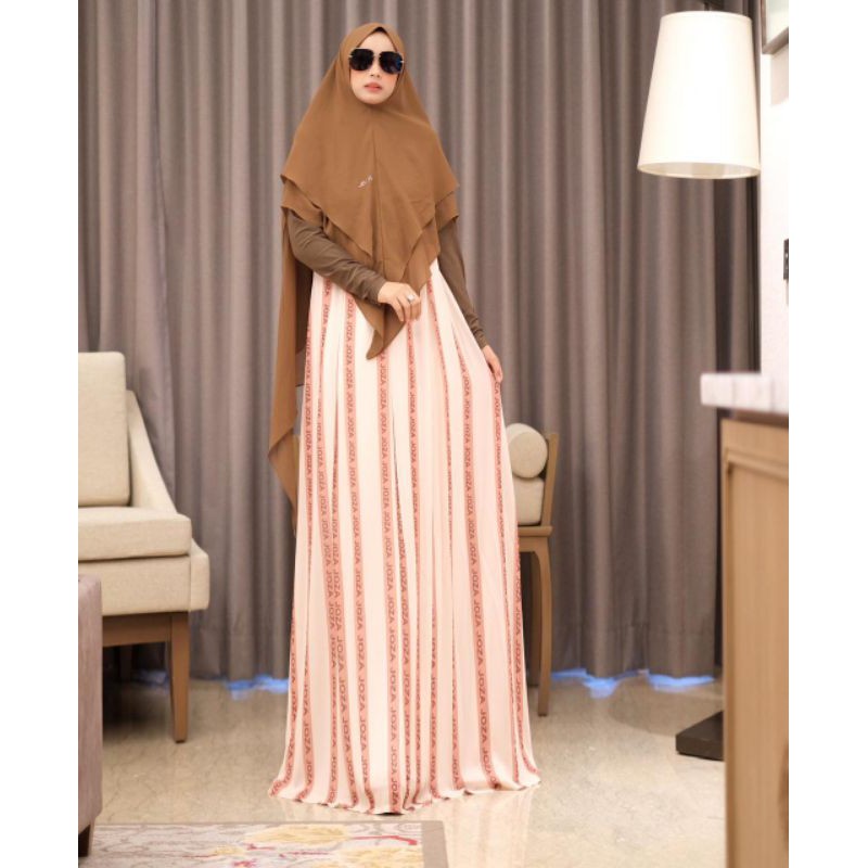 (OPEN PO) LETY CHOCO DAILY DRESS SYARI BY JOZA CLOTHING