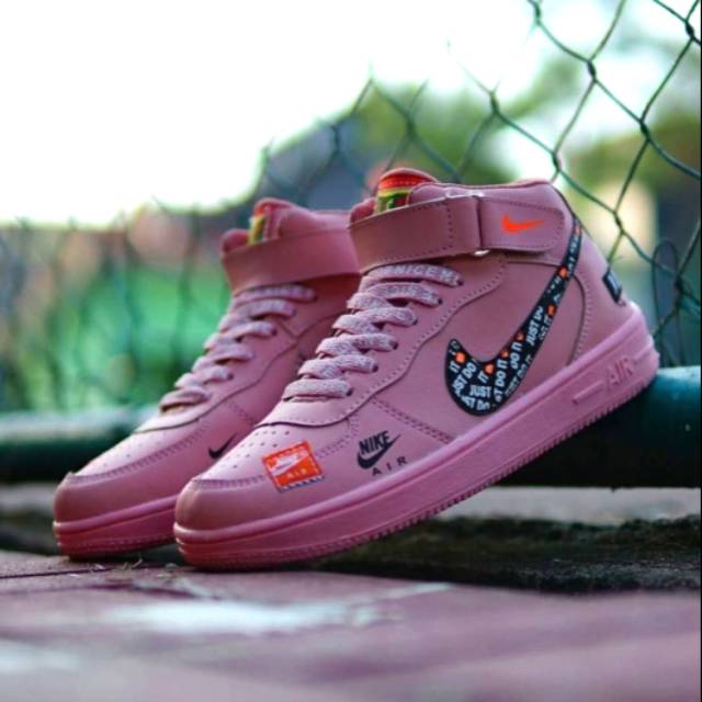 nike air force 1 just do it pink
