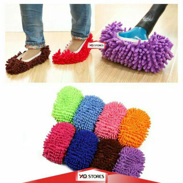 Kain Pel Sarung Kaki Micro Fiber Permbersih Lantai