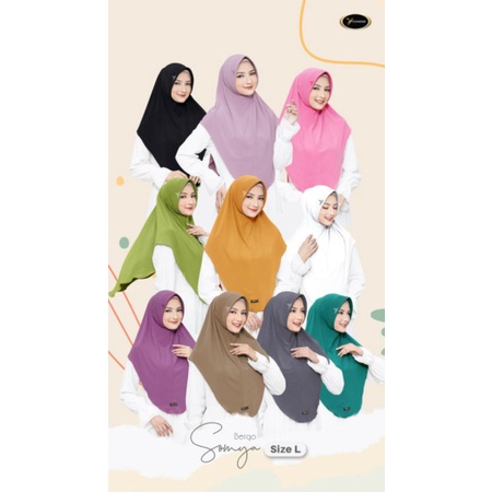Yessana Bergo Jersey Premium Kerudung Jilbab Instan Khimar Syar’I Kudung RESTOCK JILBAB BERGO INSTAN