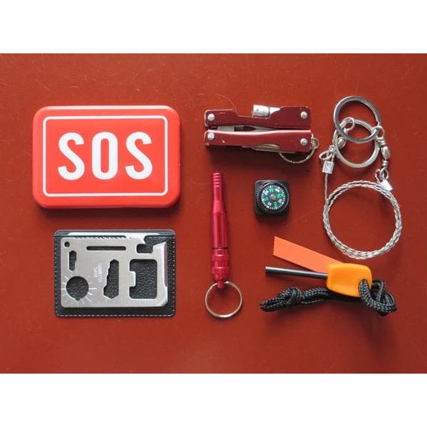 SOS EDC Pack Outdoor Survival Kit Camping Hiking Emergency SOS tools