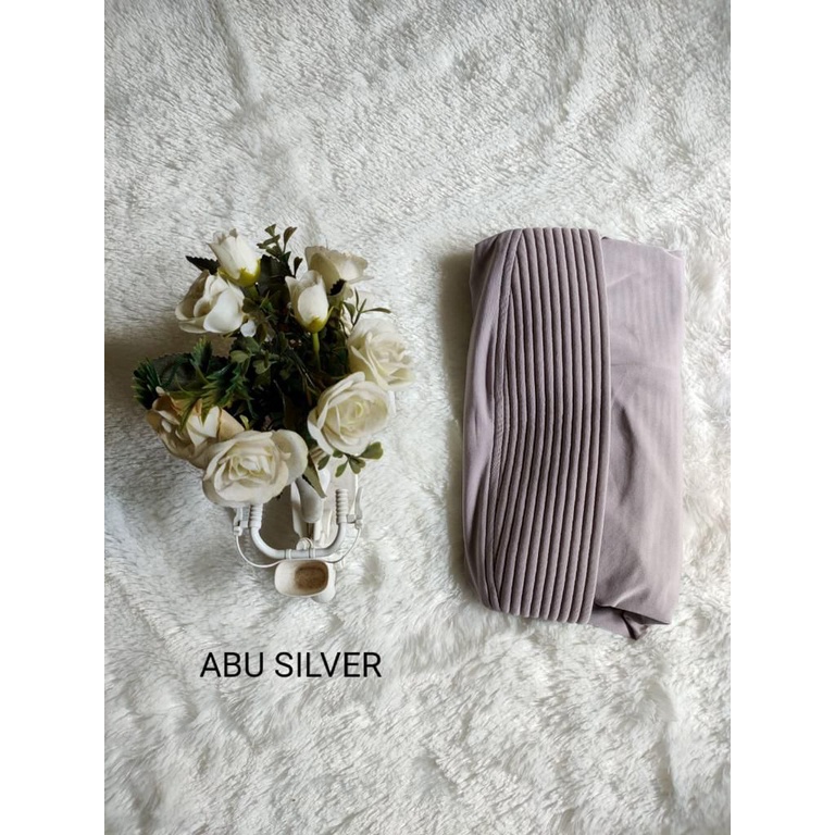 JILBAB BERGO PINGUIN/HIJAB BERGO SPORT JERSY/KERUDUNG KHIMAR PET JERSY/BERGO PINGUIN-Abu Silver