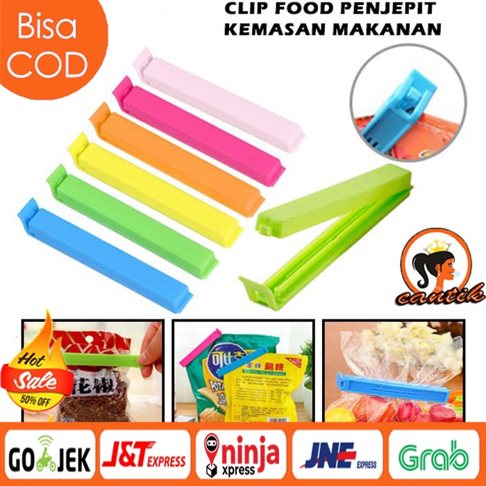 Clip Food Penjepit Plastik Bungkus Makanan Klip Sealing Snack Sealer Segel Jepit Ringan Cemilan