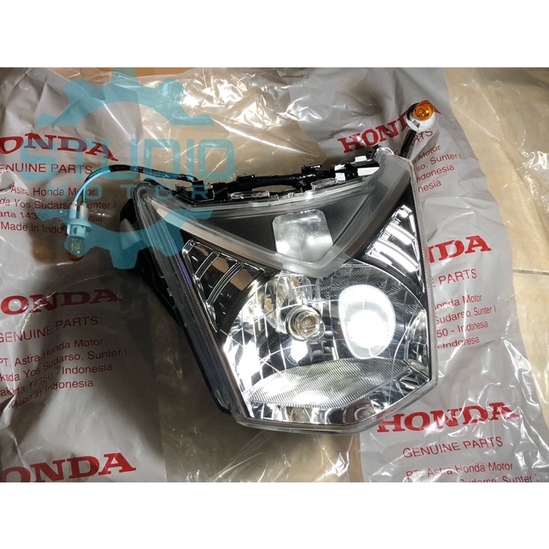 33100K25901 LAMPU DEPAN / REFLEKTOR KOMPLIT SET BEAT FI / ESP 2012-2015 ORIGINAL 33100-K25-901