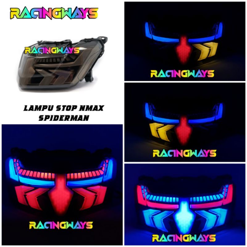 Stoplamp Nmax Old New CR7 Lampu Stop Nmax Old Lampu Belakang Nmax Model SpiderMan