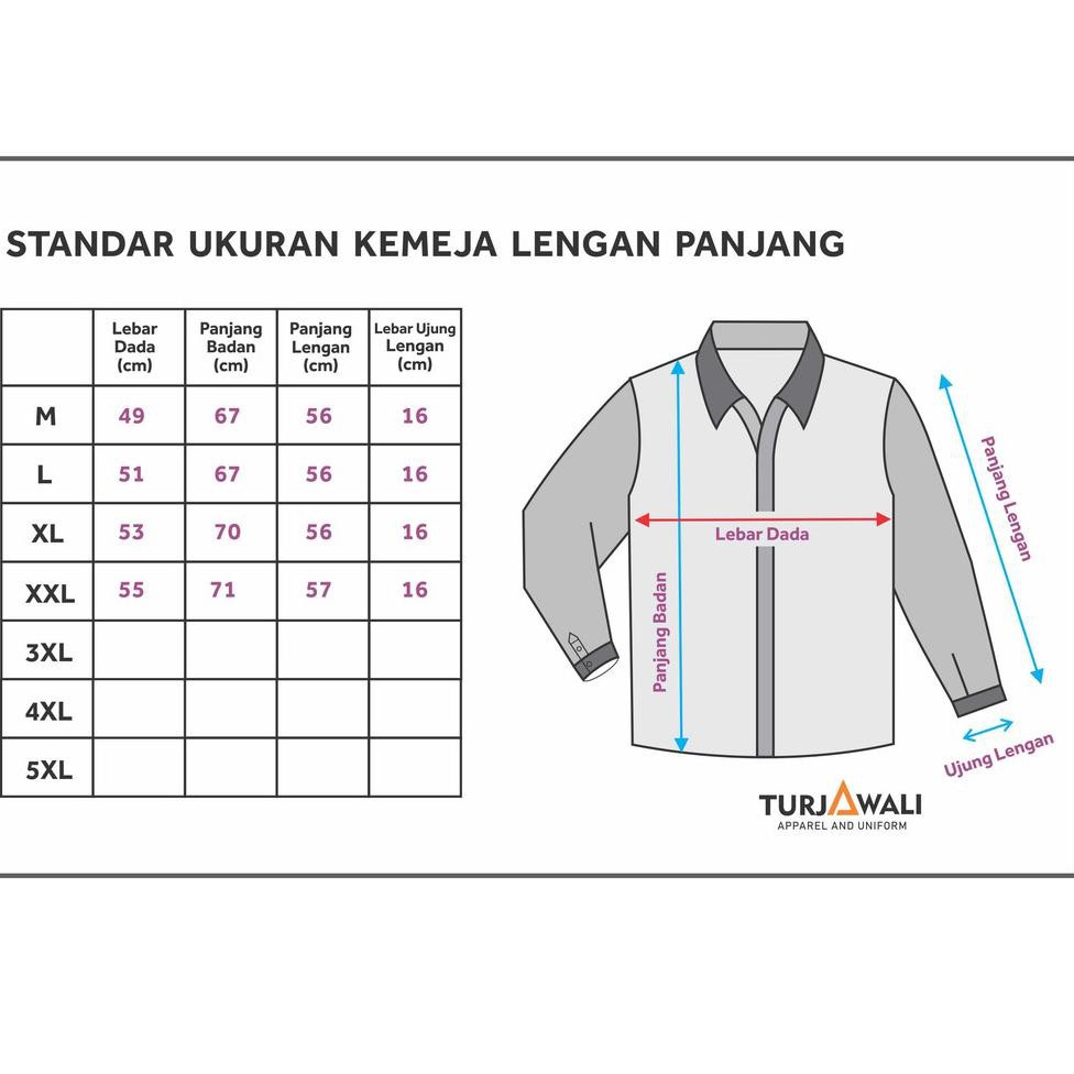 [ART. 07950] Kemeja Seragam Satpam Baru PDL Lengan Panjang Coklat Turjawali Size M L XL 2XL