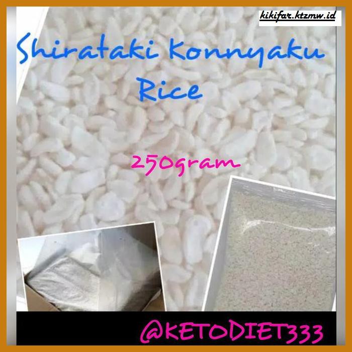 

ANEKA-BERAS- LOW CARBS SHIRATAKI KONNYAKU RICE/ BERAS SHIRATAKI RENDAH KALORI 250GR -BERAS-SEHAT.