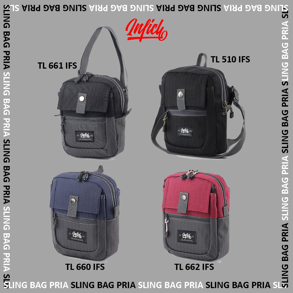 TAS SELEMPANG PRIA TAS SLING BAG PRIA LAKI LAKI DEWASA ORI DISTRO TL 4 VARIAN