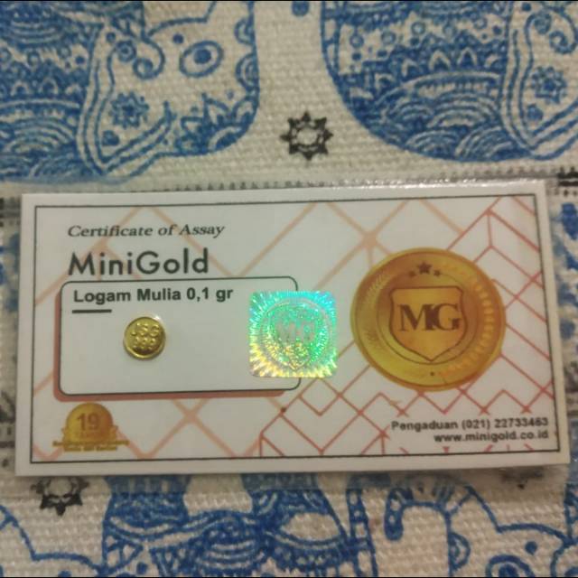 Minigold emas asli murni 24karat