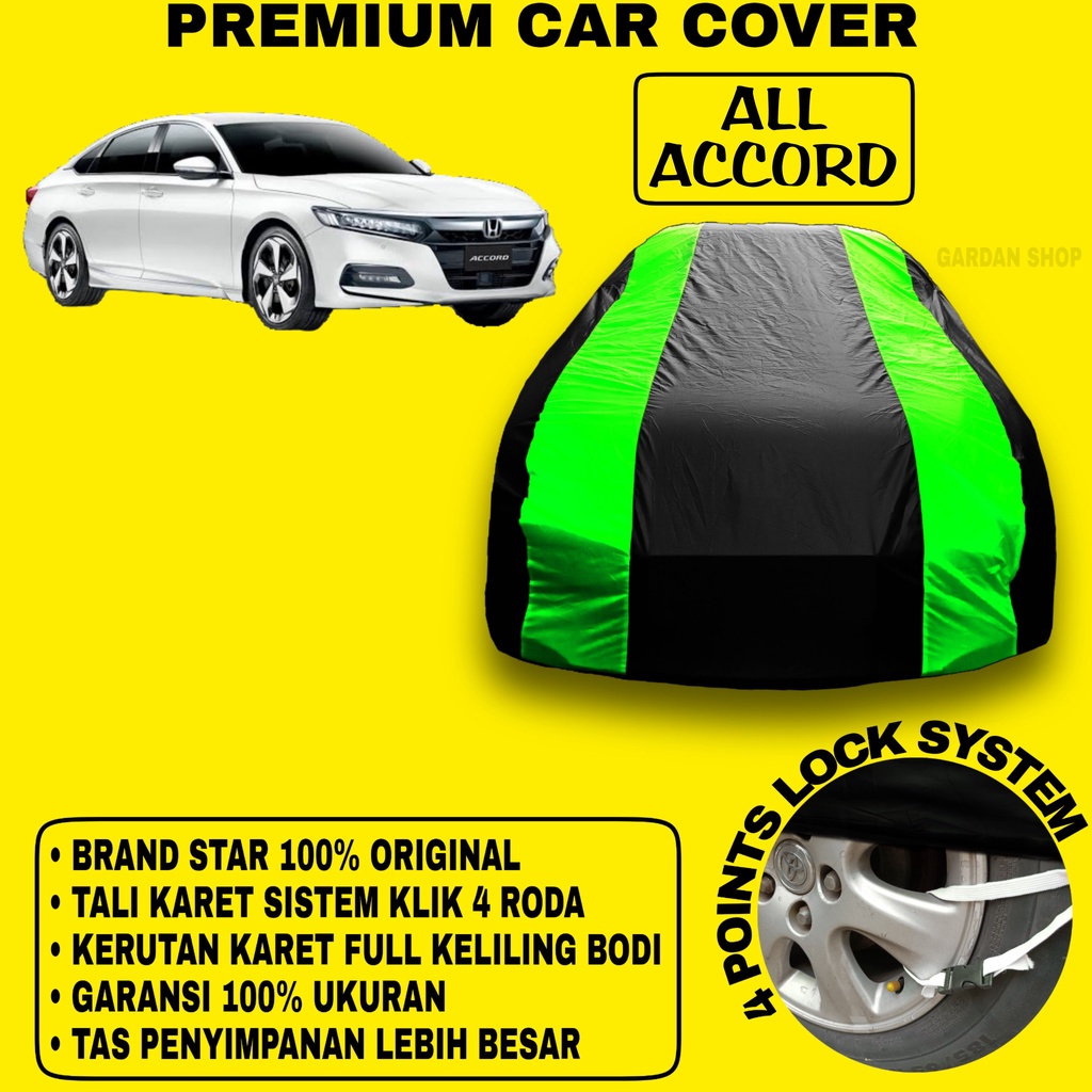 Body Cover ALL ACCORD Sarung Strip HIJAU Penutup Pelindung Bodi Mobil All Accord PREMIUM
