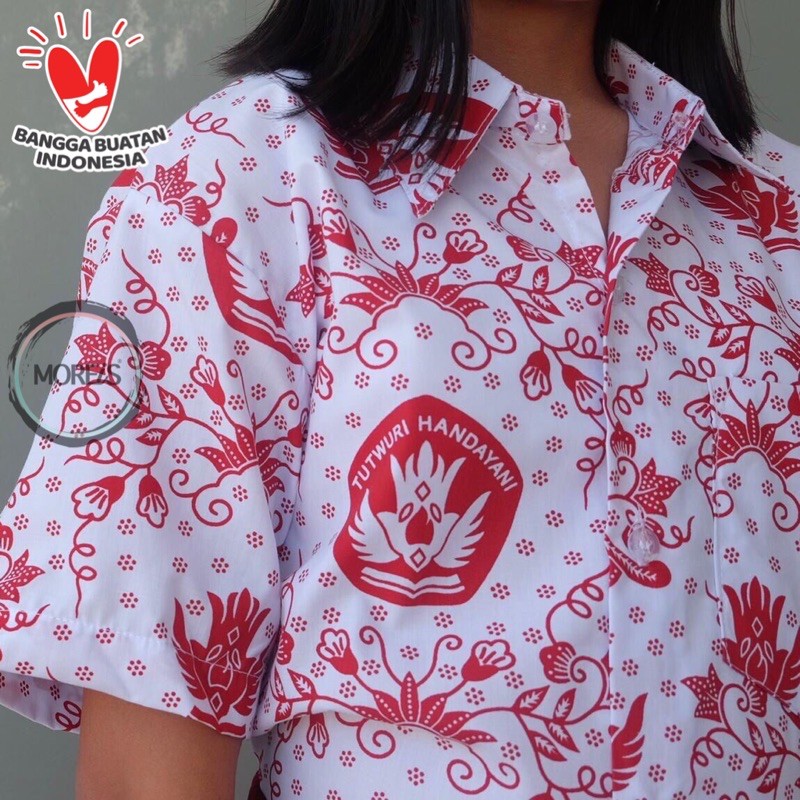 Seragam Batik Tutwuri SD Pendek Perempuan