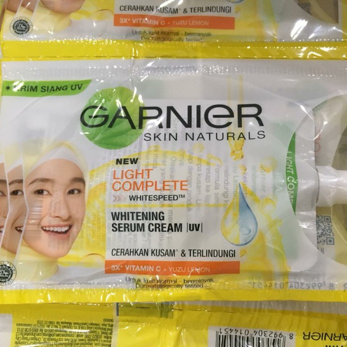 [SACHET] GARNIER Bright Complete Vitamin C Whitening Serum Cream UV - 7ml