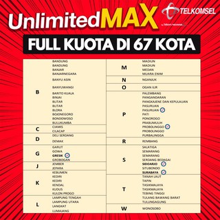 SP Telkomsel Unlimited Max 25GB 38GB 55GB Kartu Perdana ...