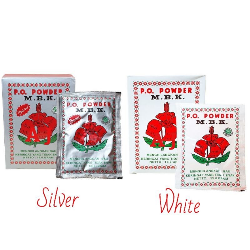 Bedak MBK Powder Box (Isi 12 Bungkus) - Menghilangkan Bau Keringat