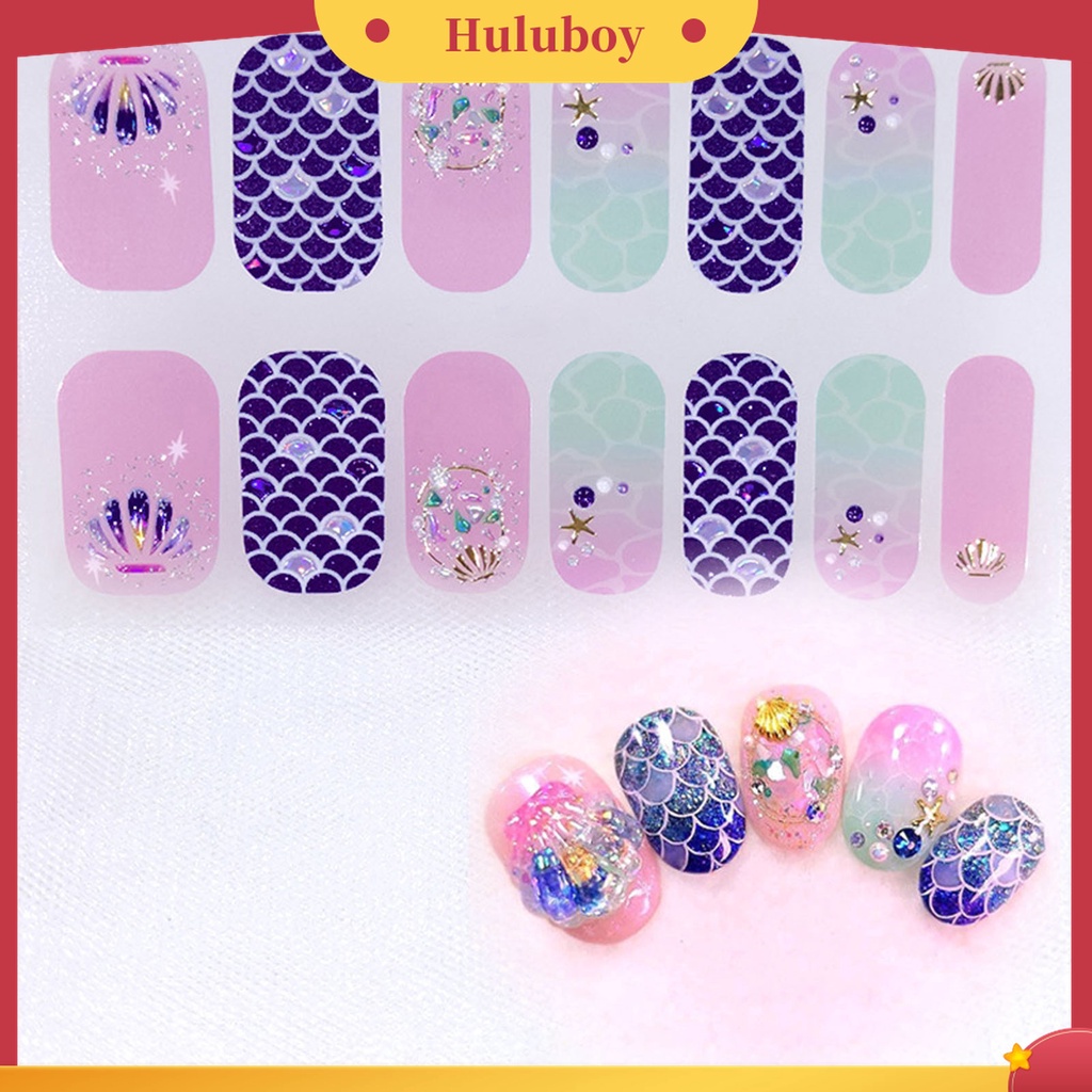 Huluboy Huluboy♡ Patch Stiker Kuku Desain Beragam Untuk Dekorasi Nail Art
