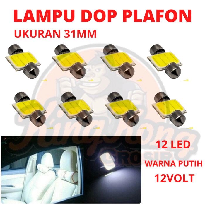 Promo  Dop Lampu Plafon Plavon Mobil 31Mm 12 Led Toyota Calya Daihatsu Sigra