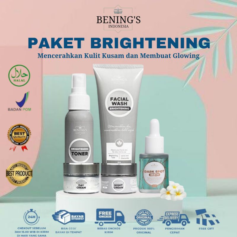 BENINGS SKINCARE DR OKY PRATAMA PAKET BRIGHTENING DENGAN SERUM | BENING SKINCARE | BENING CLINIC | BENINGS CLINIC-2
