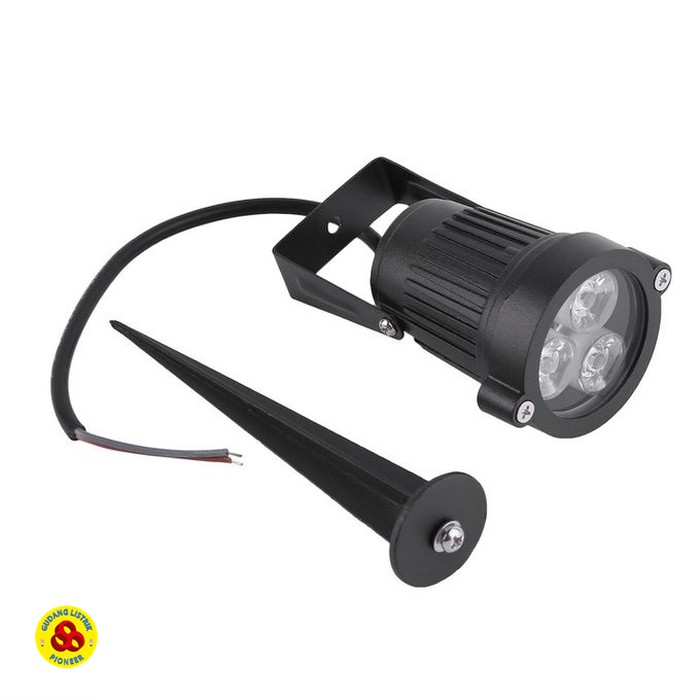 LED Lampu Sorot 3W Putih Tancap 220V Garden LED 3 Watt Spike CDL Black