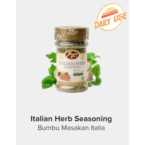 

Jay's Italian Herb Seasoning / Bumbu Masakan Italia 40gr / Jays