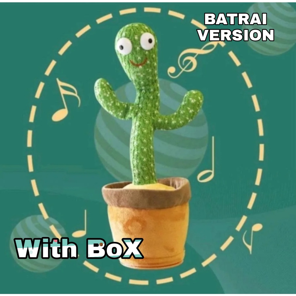 [TULALA SHOP]Bentuk Boneka Pintar Bisa Ngomong Bicara Rekam Dancing Mainan Kaktus Goyang Gerak Joget Joged Menari