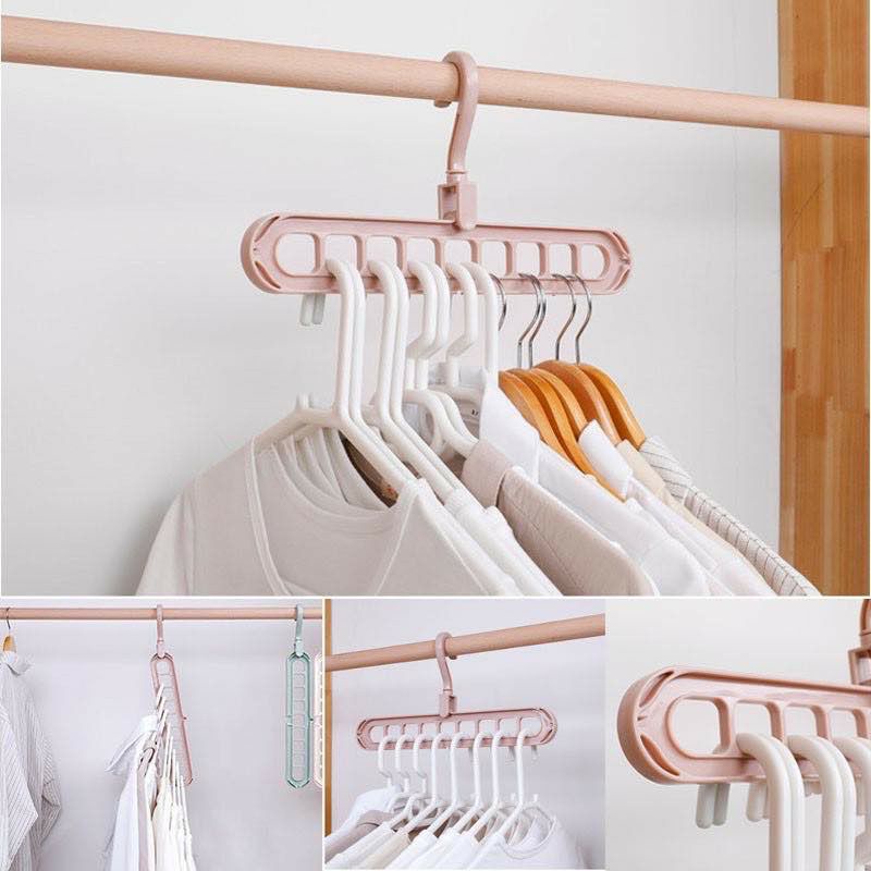 Gantungan Baju Pakaian Magic Hanger Instant 9 in 1 / Pengait Hanger Baju Banyak Ajaib di Lemari 9 in 1