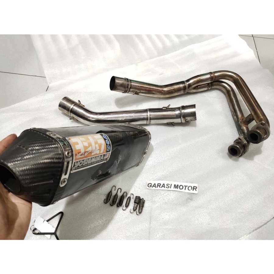 knalpot yoshimura trc usa ninja 250 r karbu full system bekas