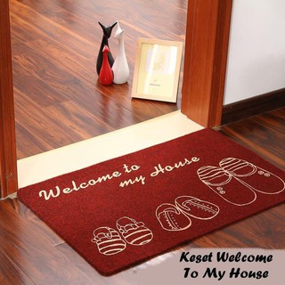  Keset  Kaset Alas kaki WELCOME TO MY HOUSE Shopee 