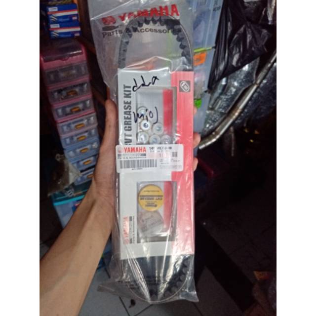 V belt fanbelt Plus Roller Mio J original yamaha asli