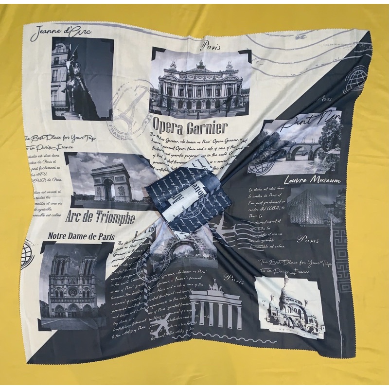 (COD) TERLARIS !!! HIJAB KORAN ARAB / KRUDUNG VOAL MOTIF ARAB / HIJAB VIRAL / HIJAB SEGI EMPAT-Paris