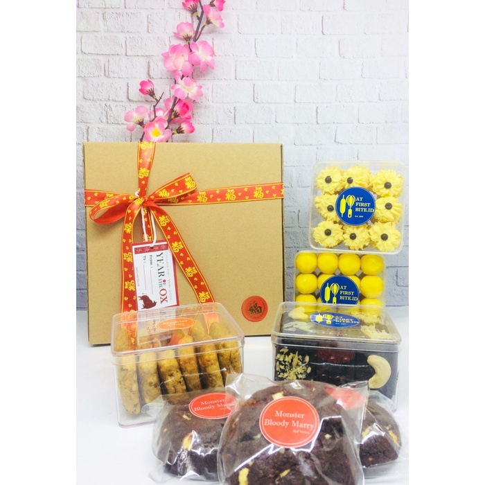 

Bf301Gf Christmas Hampers/ Hampers Natal Termurah!! Nastar Dan Cookies - Set A Gdfd601A