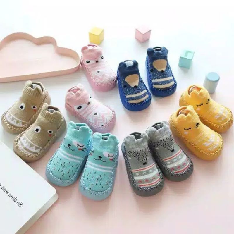 Sepatu Bayi Anti Slip / Sepatu Anak Prewalker / Kaos Kaki Bayi