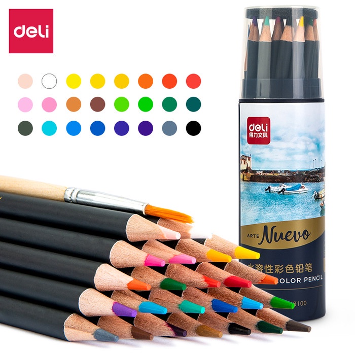 

WARNAPENSIL- DELI PROFESIONAL PENSIL WARNA 72 WARNA TAHAN AIR 68114 - 24 COLOR 68100 -PENSIL WARNA