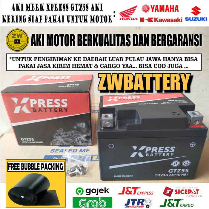 Aki Motor Honda Beat, Scoopy,Spacy GTZ5S OTOBAT Aki Kering