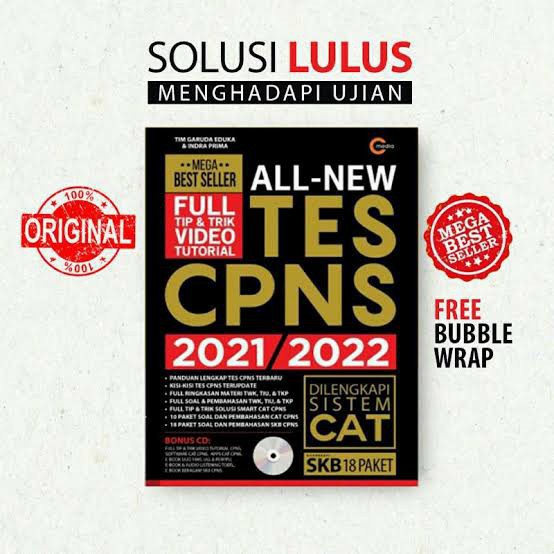 

PROMO BUKU SUKSES TES CPNS ALL NEW TES CPNS 2021/2022 BONUS CD - ORIGINAL KPL181