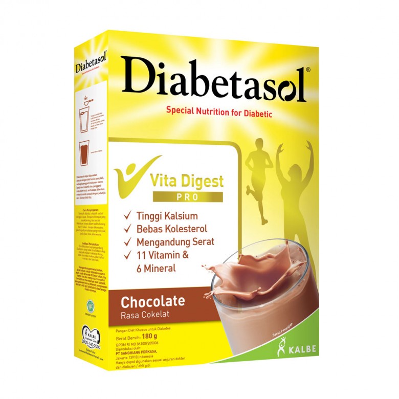 DIABETASOL COKLAT/VANILA 180 gr