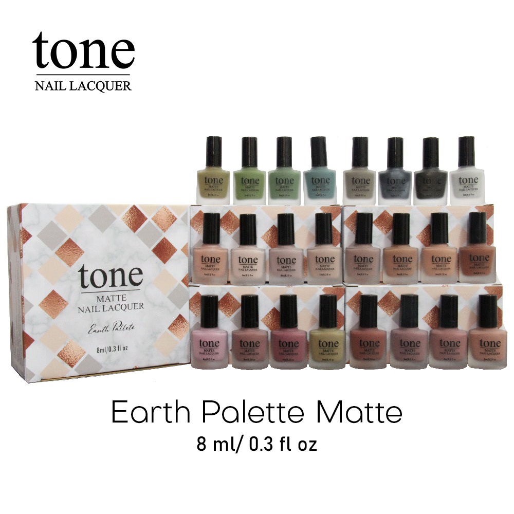 KUTEK TONE MATTE EARTH PALETTE SERIES BPOM NAIL ART POLISH
