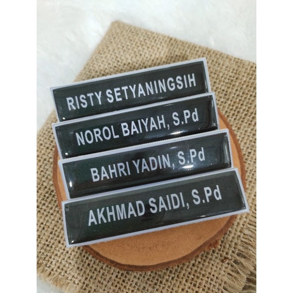 

Name Tag Resin