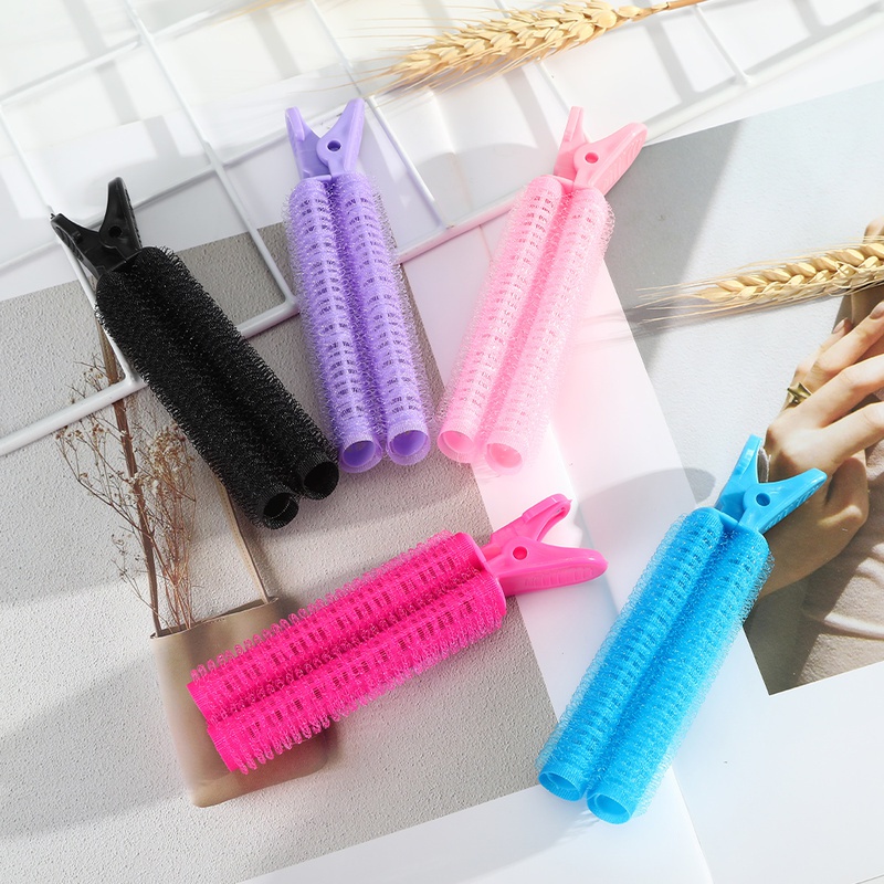 Natural Fluffy Hair Clip Curly Hair Plastic Hair Root Fluffy Clip Bangs Self-Adhesive Curler Hair Styling Clip Hairpins Hair Accessories