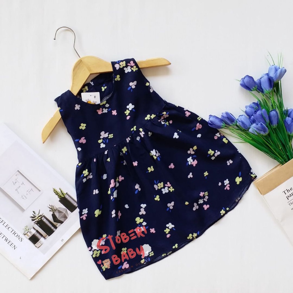 stoberi baby -  BBB DRESS SELLENAA dress anak perempuan bayi motif bunga lucu PART2