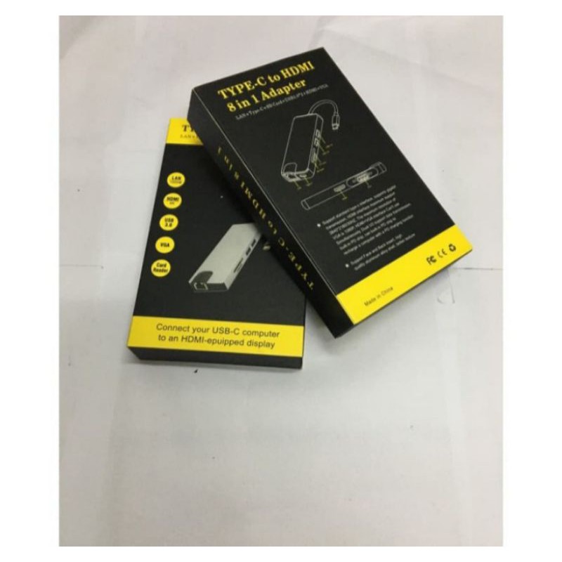 Converter Type C to Hdmi 8 in 1 / Converter Type C 8 in 1/ converter type c