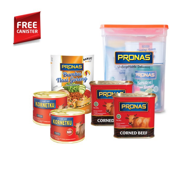 

Murah PRONAS Paket Kornet & Bumbu Nasi Goreng Bundling 5 pcs Free Canister Special