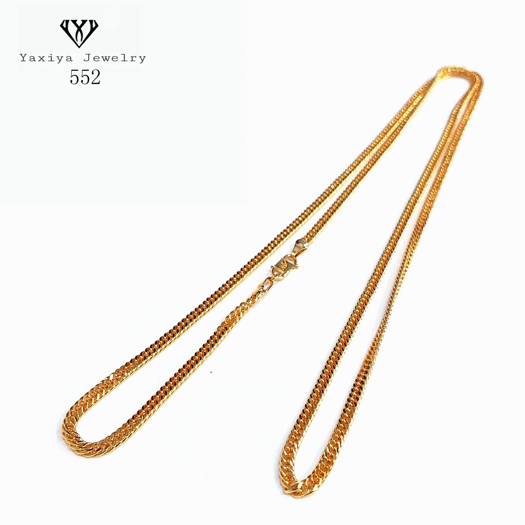 

Yaxiya Kalung Rantai Perhiasan Imitasi Warna Gold (panjang 75cm) 552