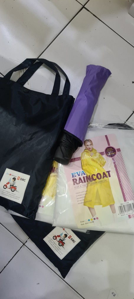 Payung Lipat Magic Ajaib 3d 3 Dimensi Grade A Anti Uv Timbul Motif Lapis Hitam