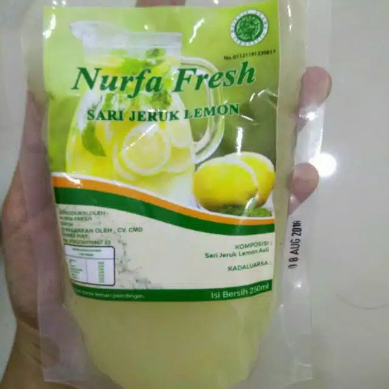 

nurfa fresh 100% sari lemon perasan jeruk lemon 500ml