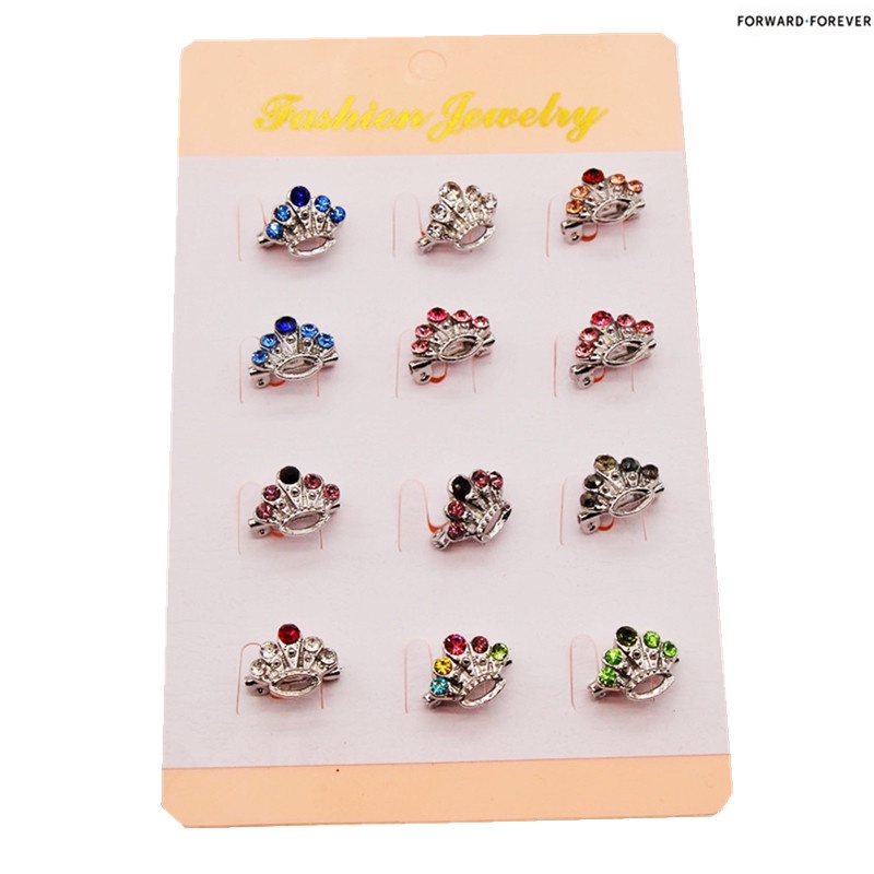 Trendy Crown Small Brooch Pin Tudung Safety Pin M70016