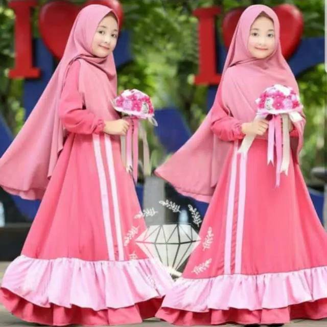 Baju anak muslimah syari cantik