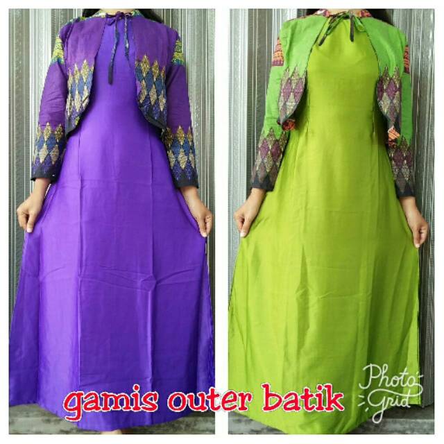 Gamis outer batik
