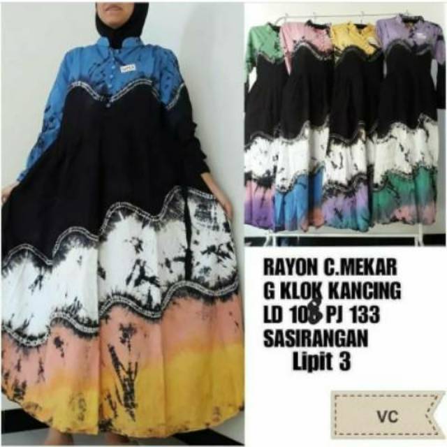 Gamis Rayon Candi Mekar